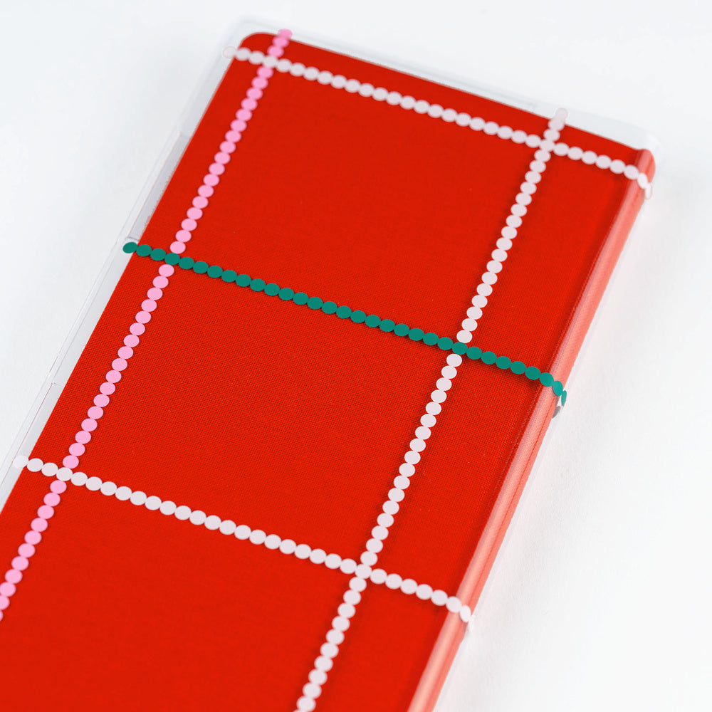 Hobonichi Weeks Clear Cover - Yoshie Watanabe: (Dotted Plaid)