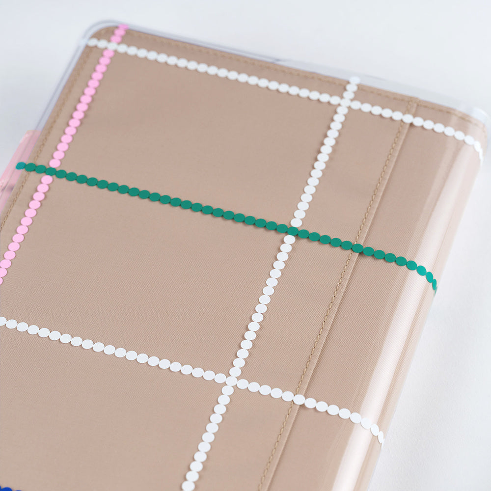 Hobonichi A5 Cover on Cover - Yoshie Watanabe: (Dotted Plaid)