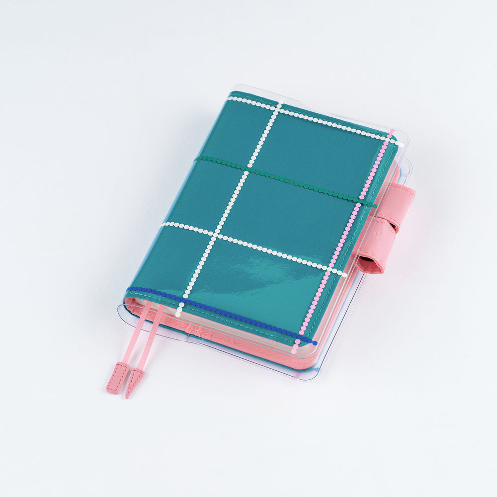 Hobonichi A6 Cover on Cover - Yoshie Watanabe: (Dotted Plaid)