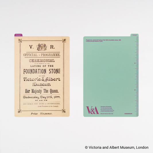 Hobonichi A6 Pencil Board - V&A Series: (V&A’s Foundation Stone Programme)