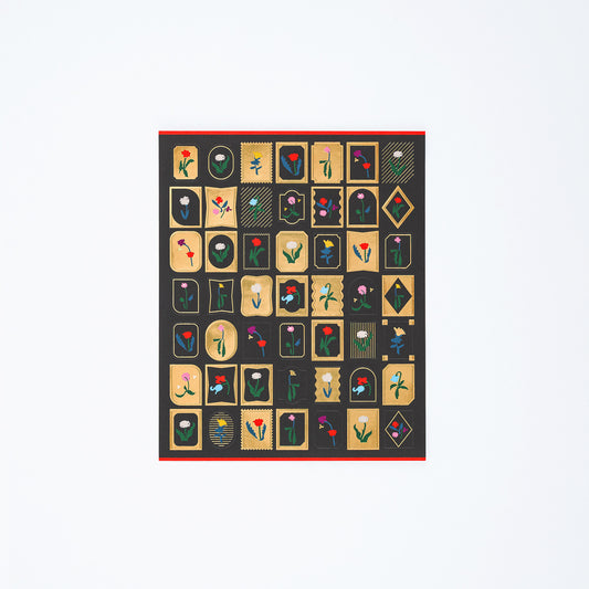 Hobonichi Yoshie Watanabe: Foil-Stamped Stickers (Petit Bloom)