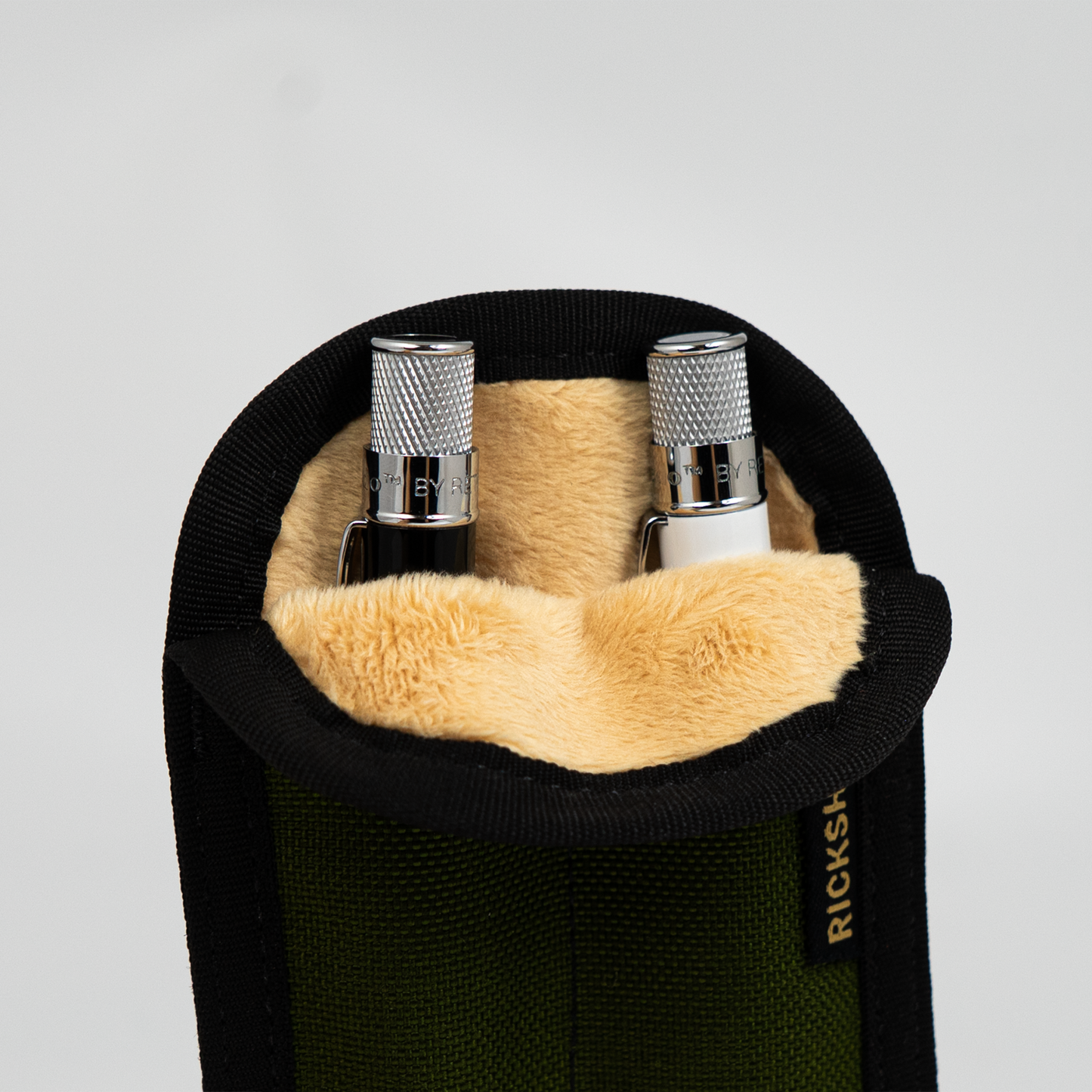 Rickshaw Bagworks 2-Pen Coozy Sleeve - Moss with Sandstone