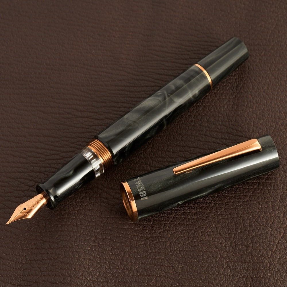 TWSBI Obsidian Fountain Pen - Rose Gold Trim