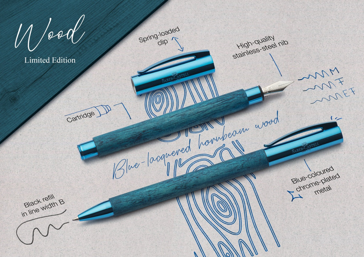 Faber-Castell Ambition Ballpoint - Blue Wood (Limited Edition)