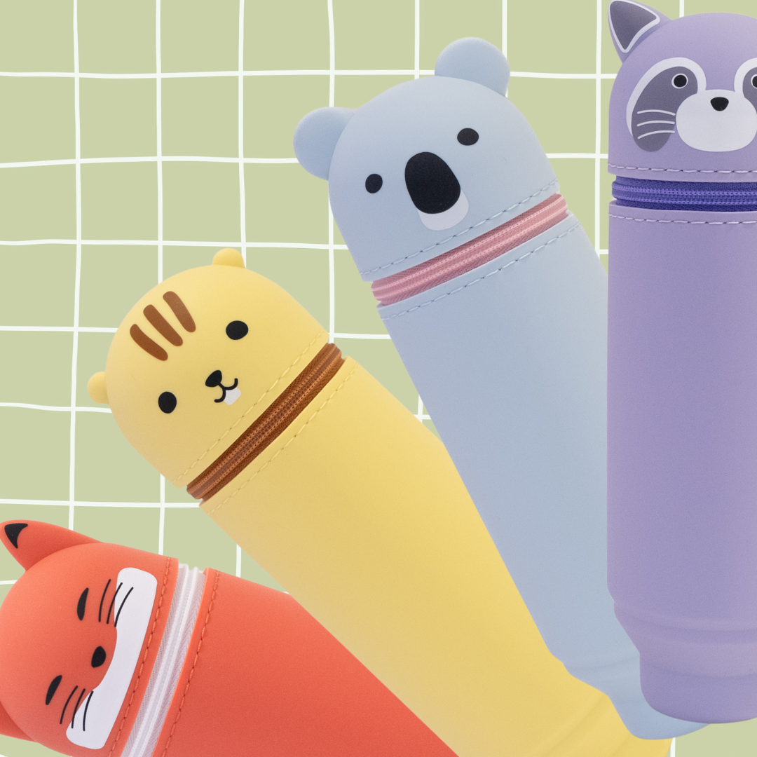 PuniLabo Stand Up Pen Case - Raccoon