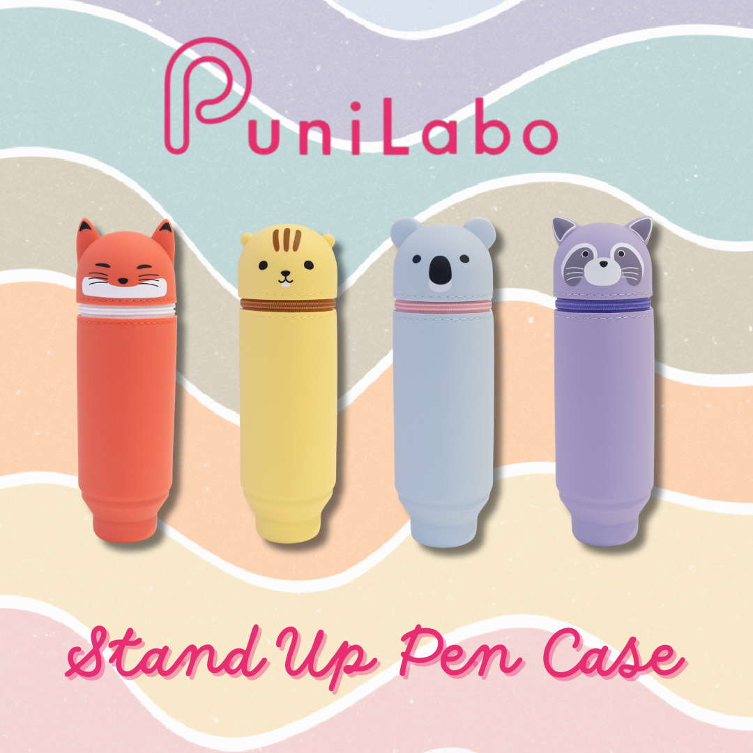 PuniLabo Stand Up Pen Case - Raccoon