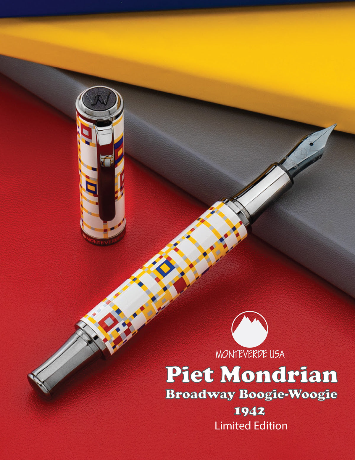 Monteverde USA® Regatta Fountain Pen - Mondrian Broadway Boogie Woogie (Limited Edition)
