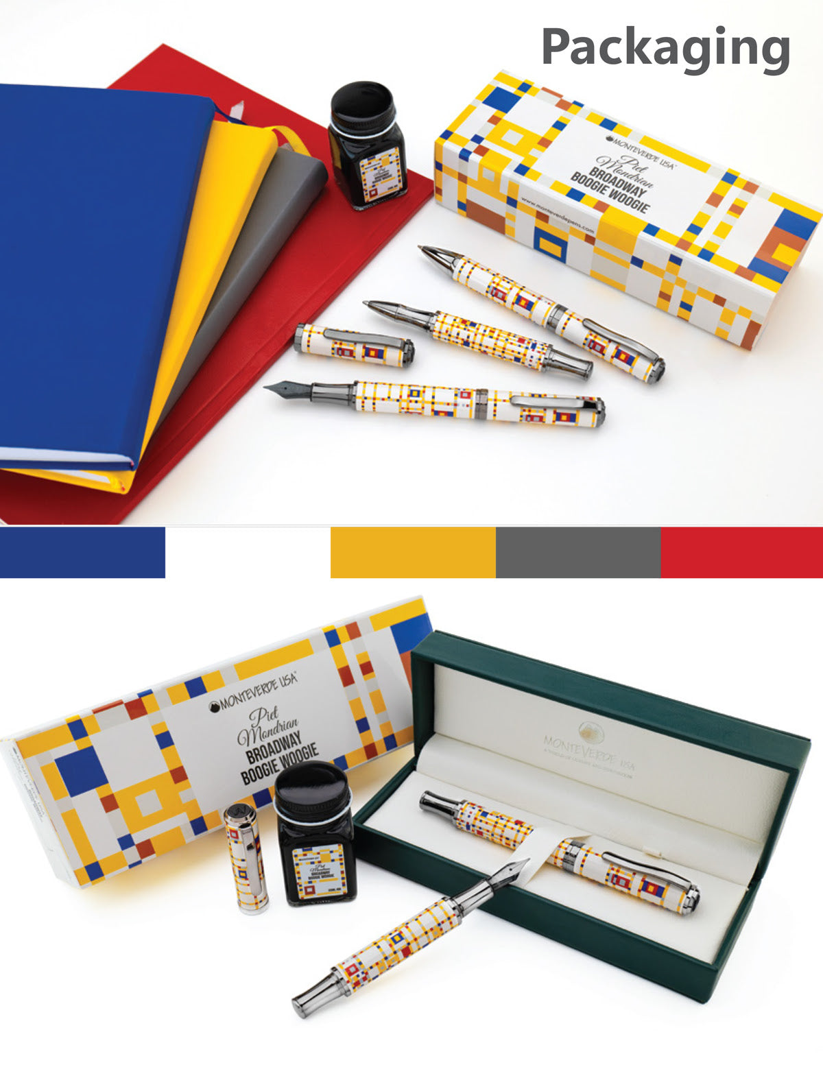 Monteverde USA® Regatta Fountain Pen - Mondrian Broadway Boogie Woogie (Limited Edition)