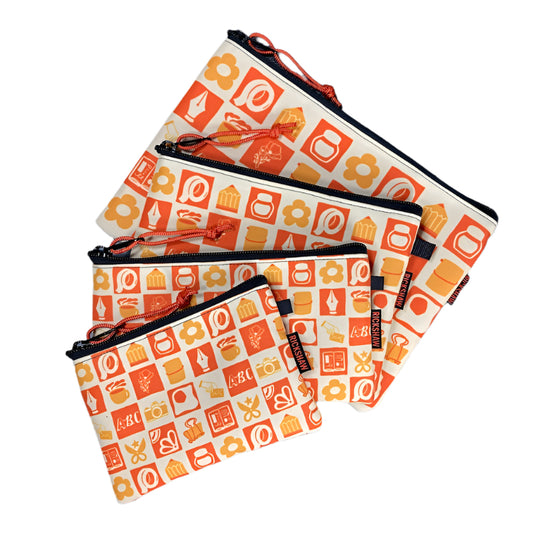 Rickshaw Bagworks Large Utility Pouch - Stationery Icons
