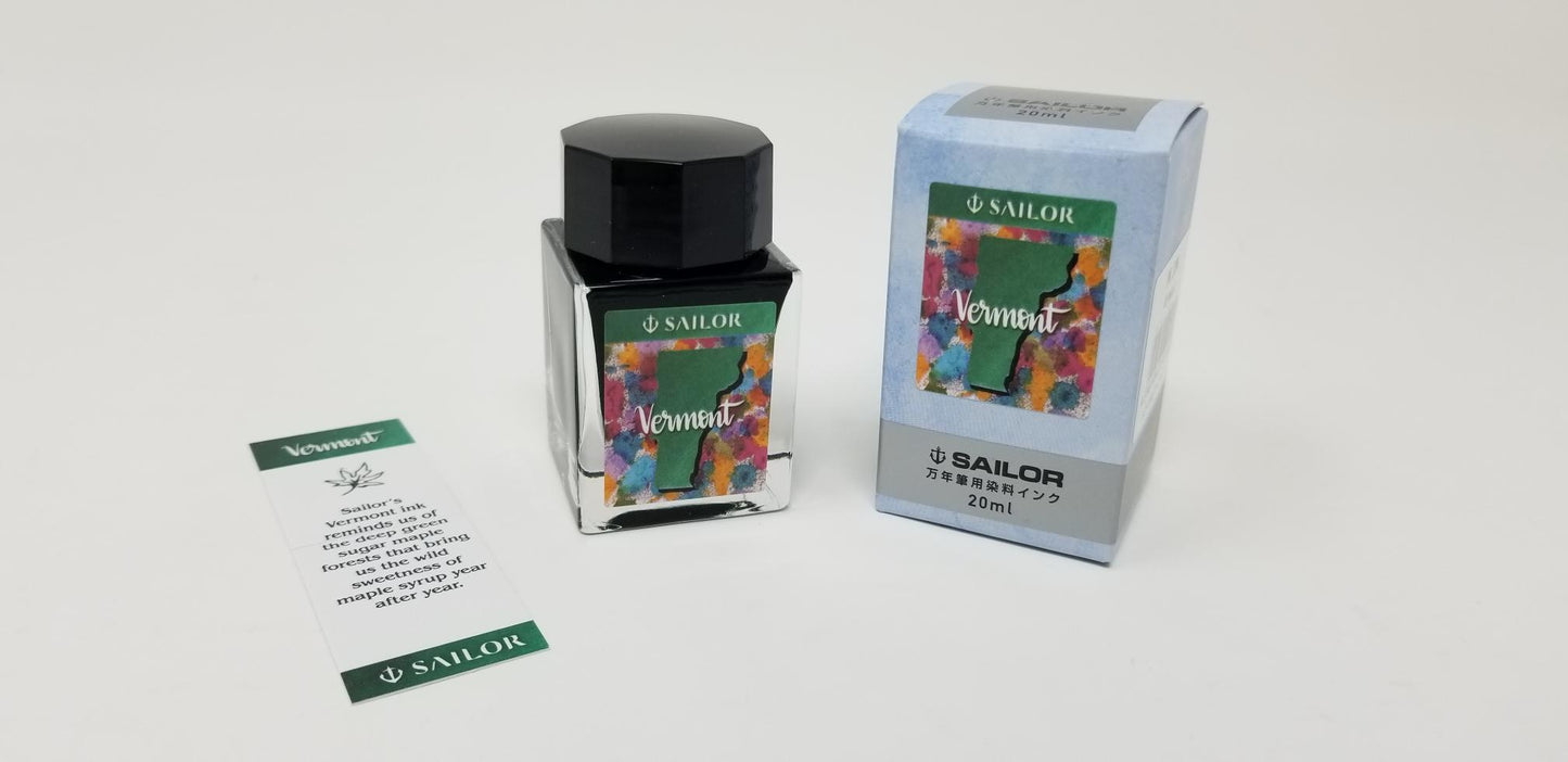 Sailor USA 50 States - Vermont (20ml) Bottled Ink