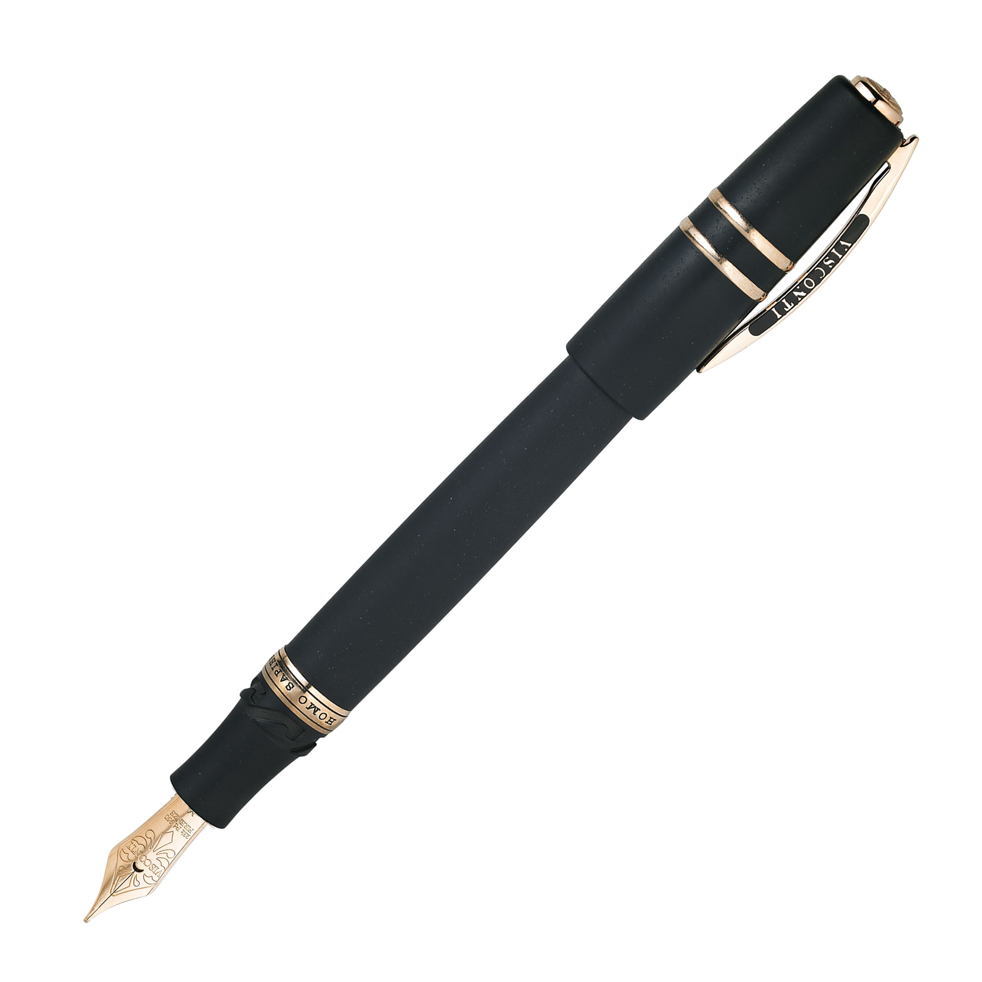 Visconti Homo Sapiens Fountain Pen - Lava Bronze Age with Rose