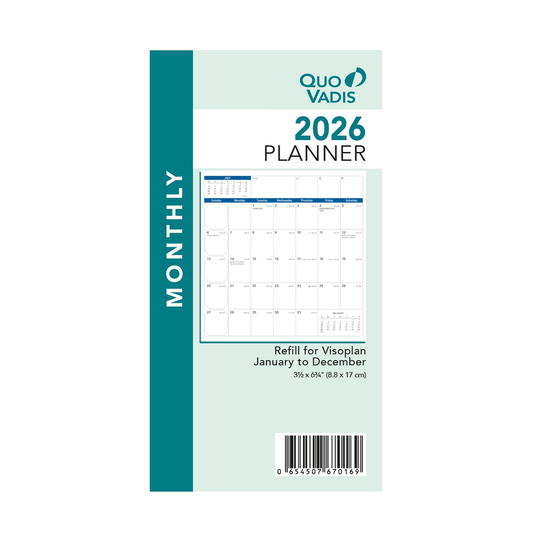 Quo Vadis - Agenda - Spiralé - 2026 - Time & Life Large - Semainier Quo Vadis - Agenda - Spiralé - 2026 - Time & Life Large - Semainier