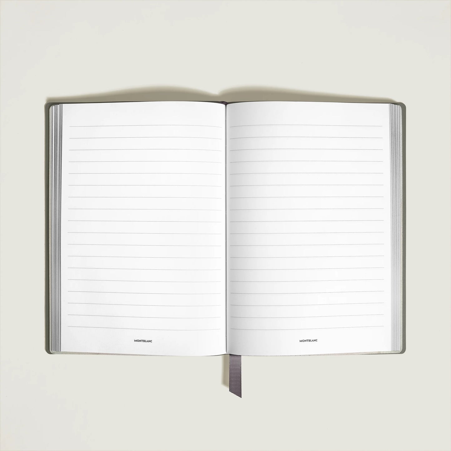 Montblanc #146 Medium Notebook - Grey Leather (Lined)