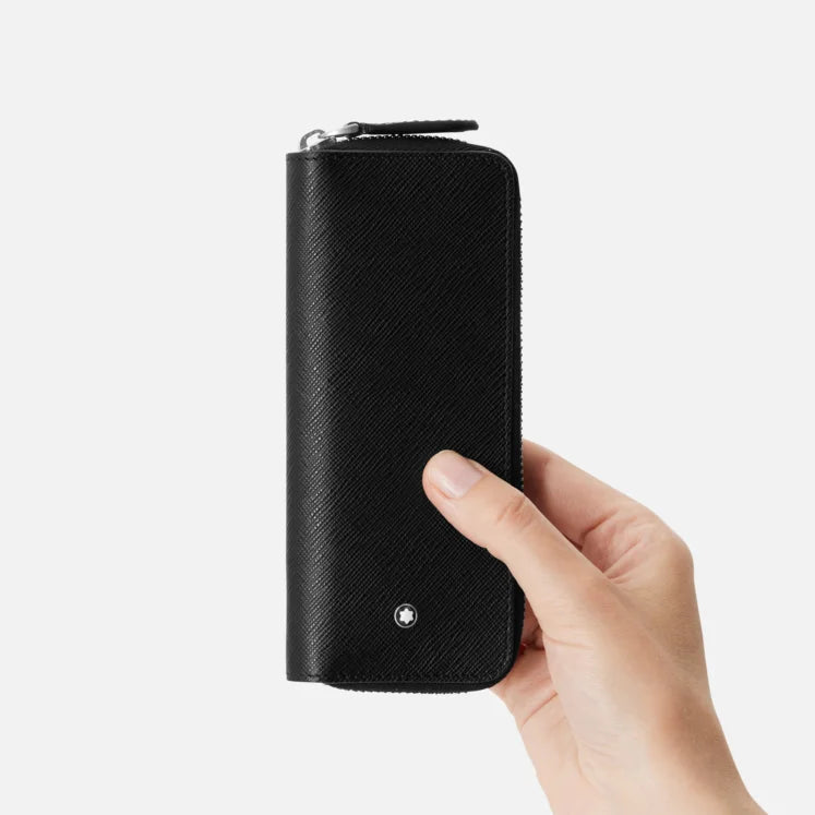 Montblanc 2-Pen Zippered  Pouch - Black (Sartorial)