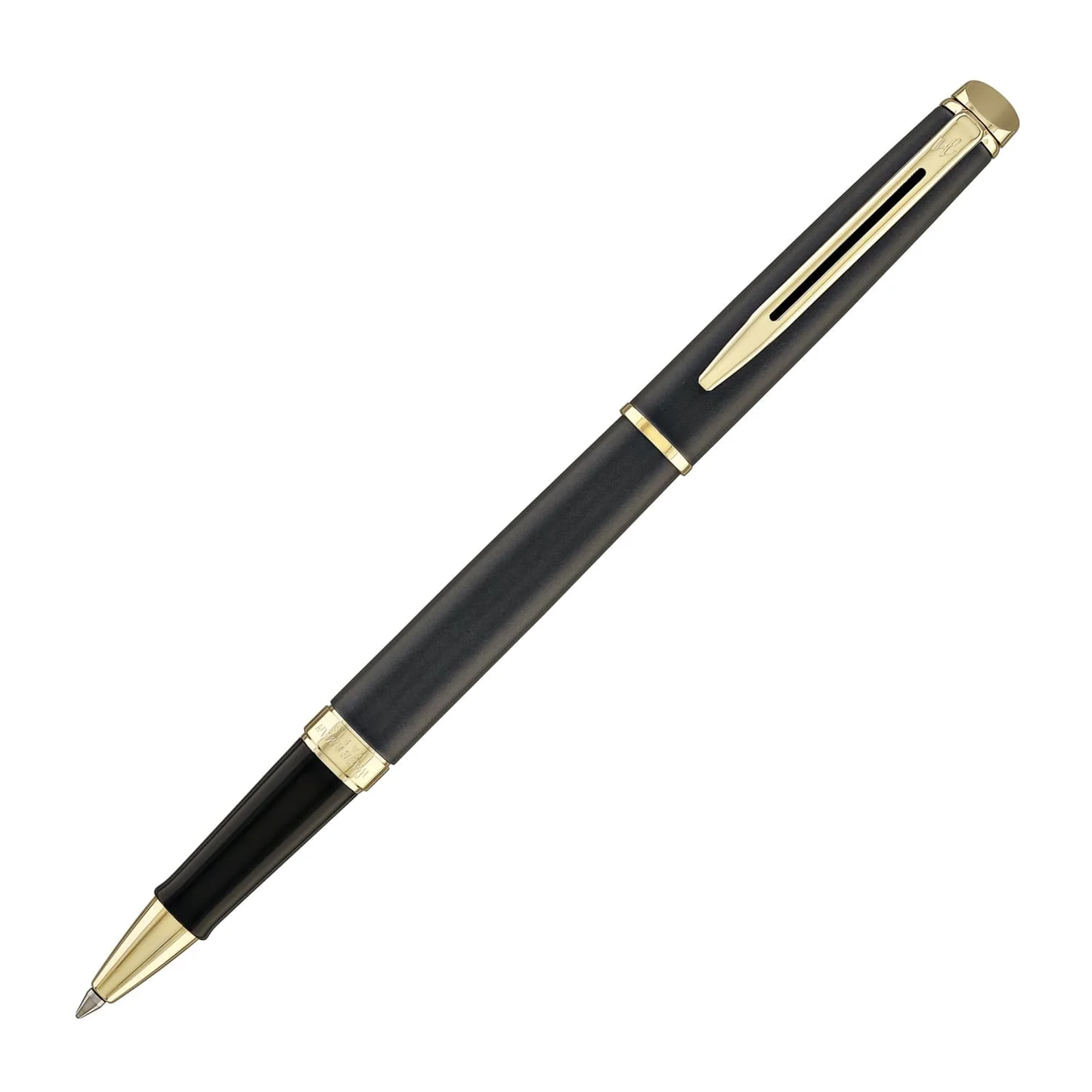 Waterman Hemisphere Rollerball - Metallic Black with Gold Trim