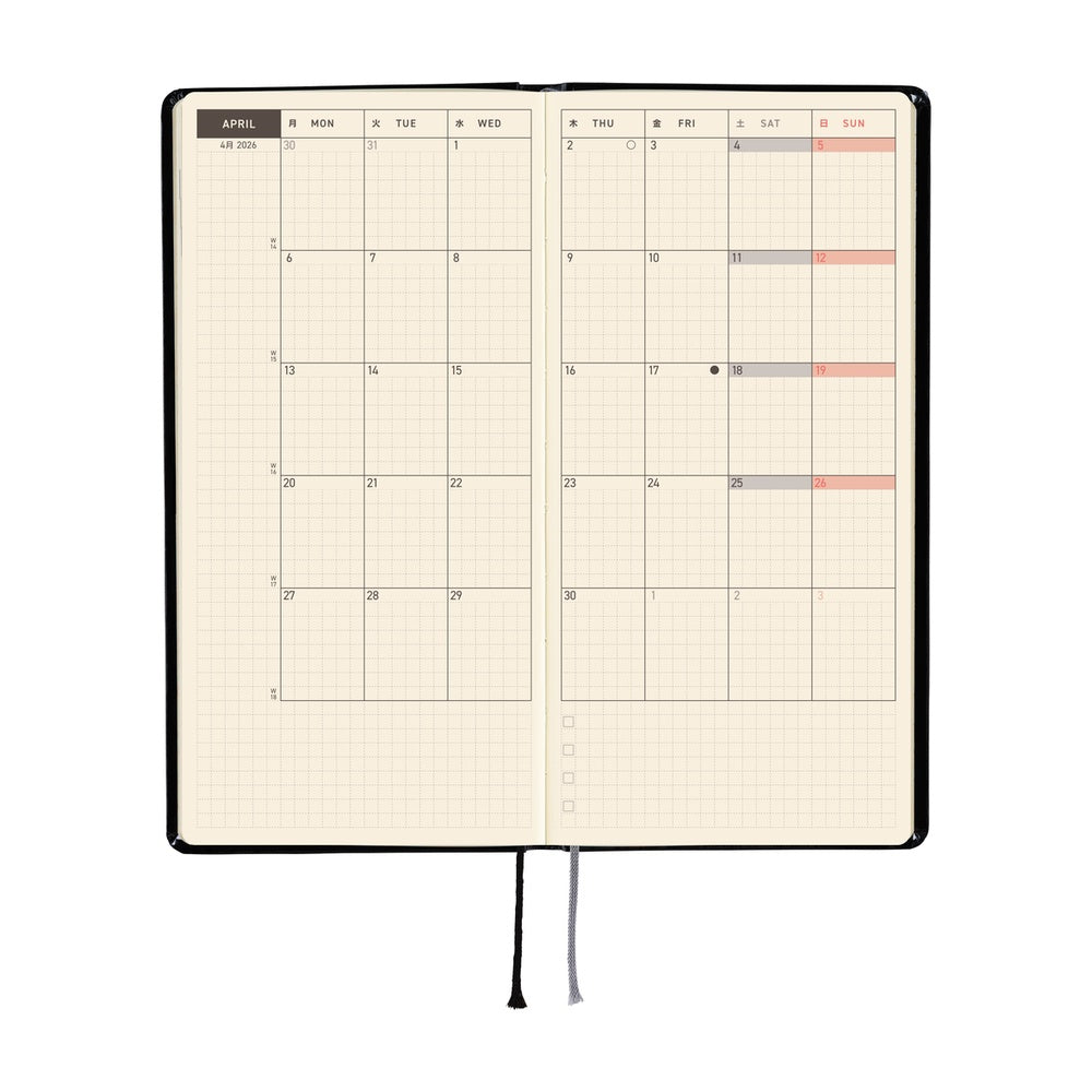 Hobonichi 2026 Weeks - Yumi Kitagishi: White Cat's Daily Life
