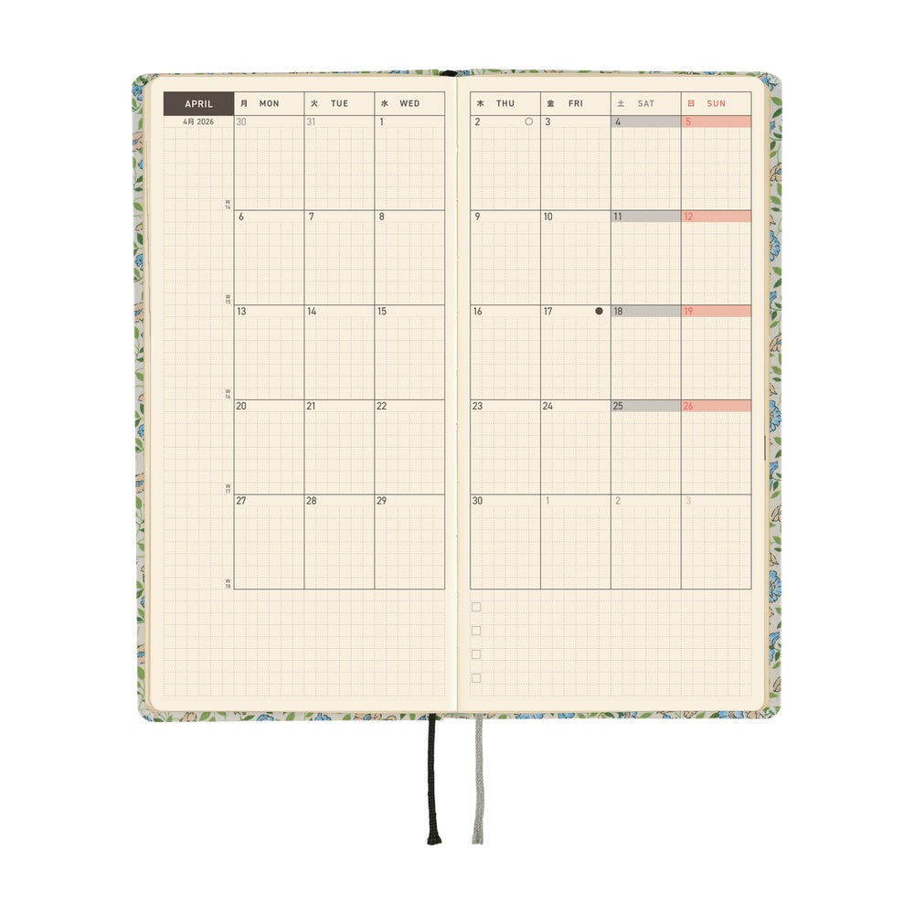 Hobonichi 2026 Weeks - Liberty Fabrics: Sasha Kiora