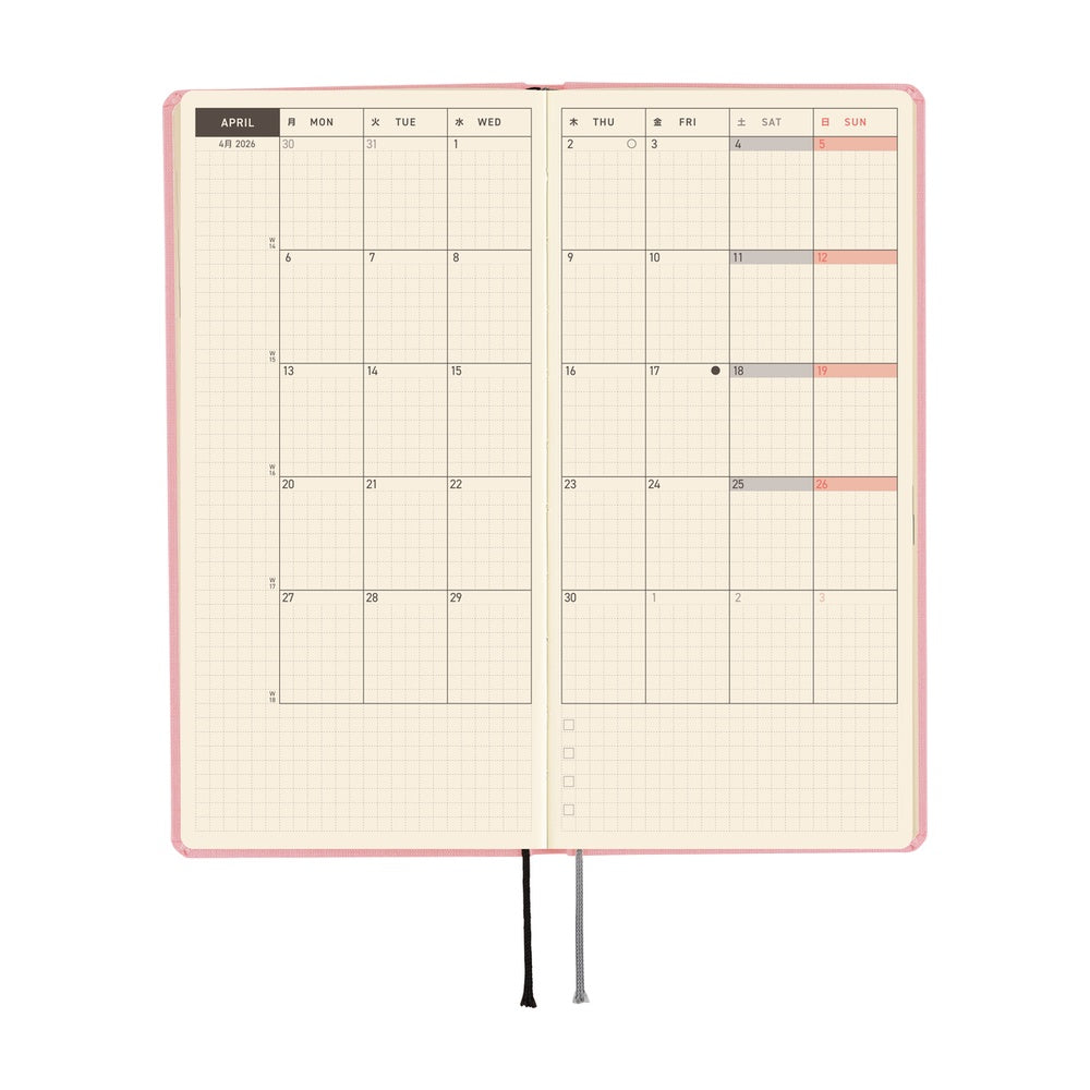 Hobonichi 2026 Weeks MEGA - Strawberry Milk