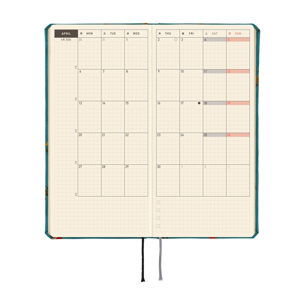 Hobonichi 2026 Weeks MEGA - Bow & Tie: In the Forest