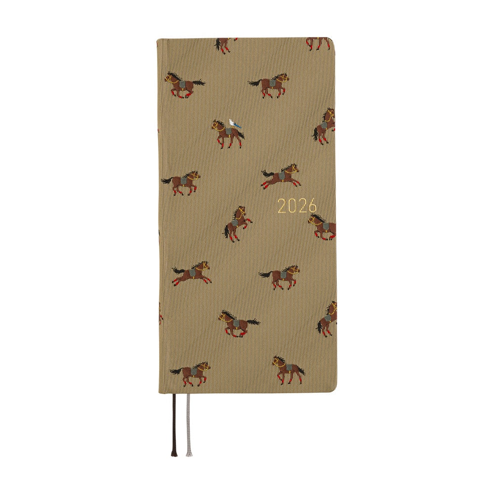 Hobonichi 2026 Weeks MEGA - Bow & Tie: Galloping Horses