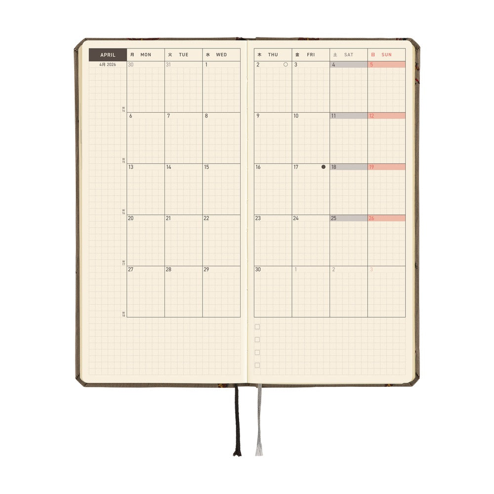 Hobonichi 2026 Weeks MEGA - Bow & Tie: Galloping Horses