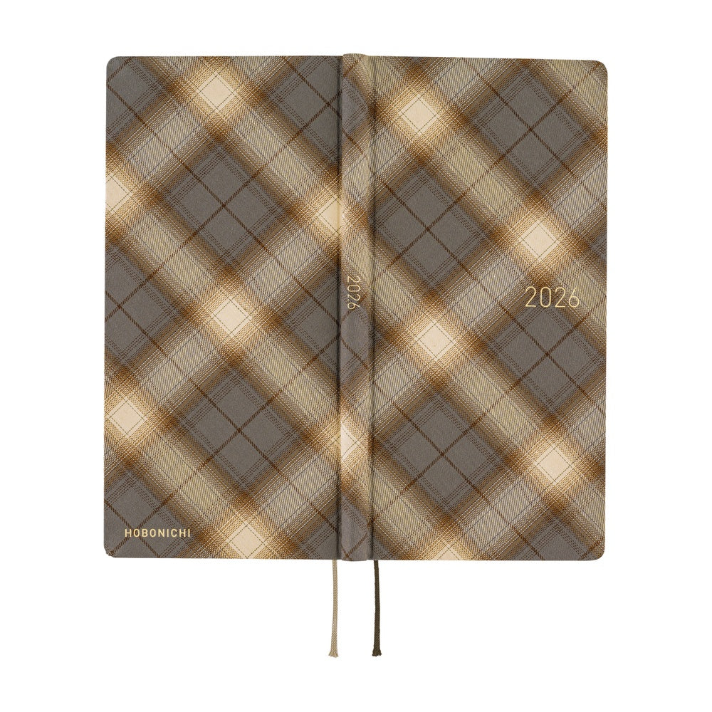 Hobonichi 2026 Weeks - Shirt Fabric: Foggy Plaid