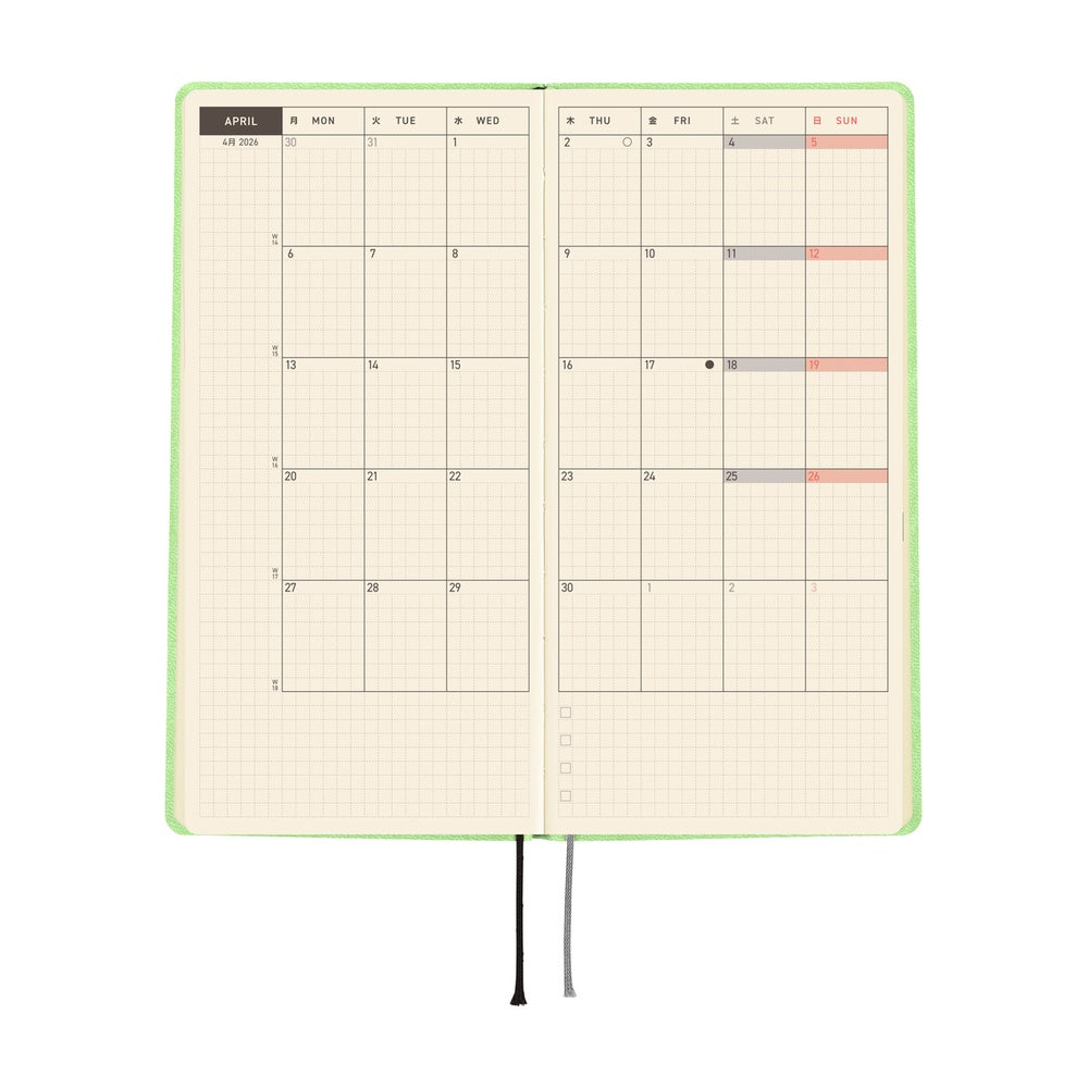 Hobonichi 2026 Weeks - Smooth: Melon Sorbet