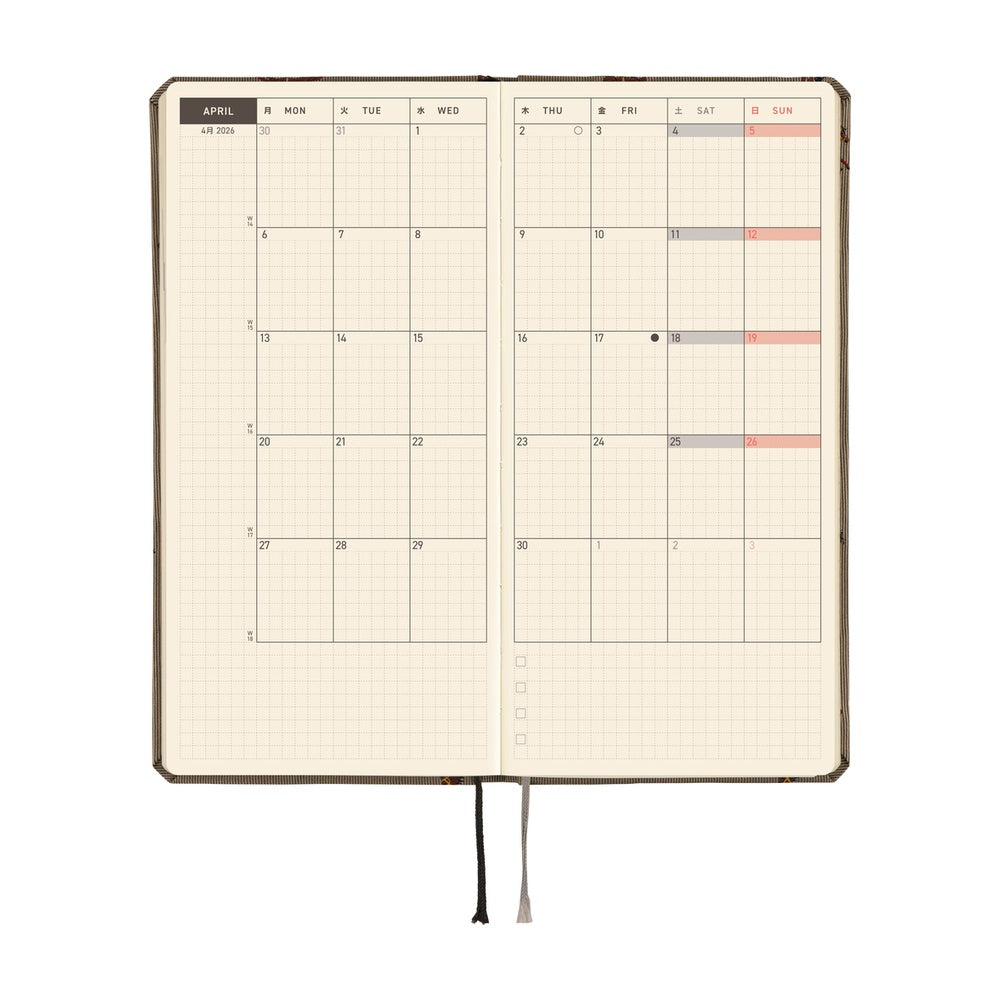 Hobonichi 2026 Weeks - Bow & Tie: Galloping Horses
