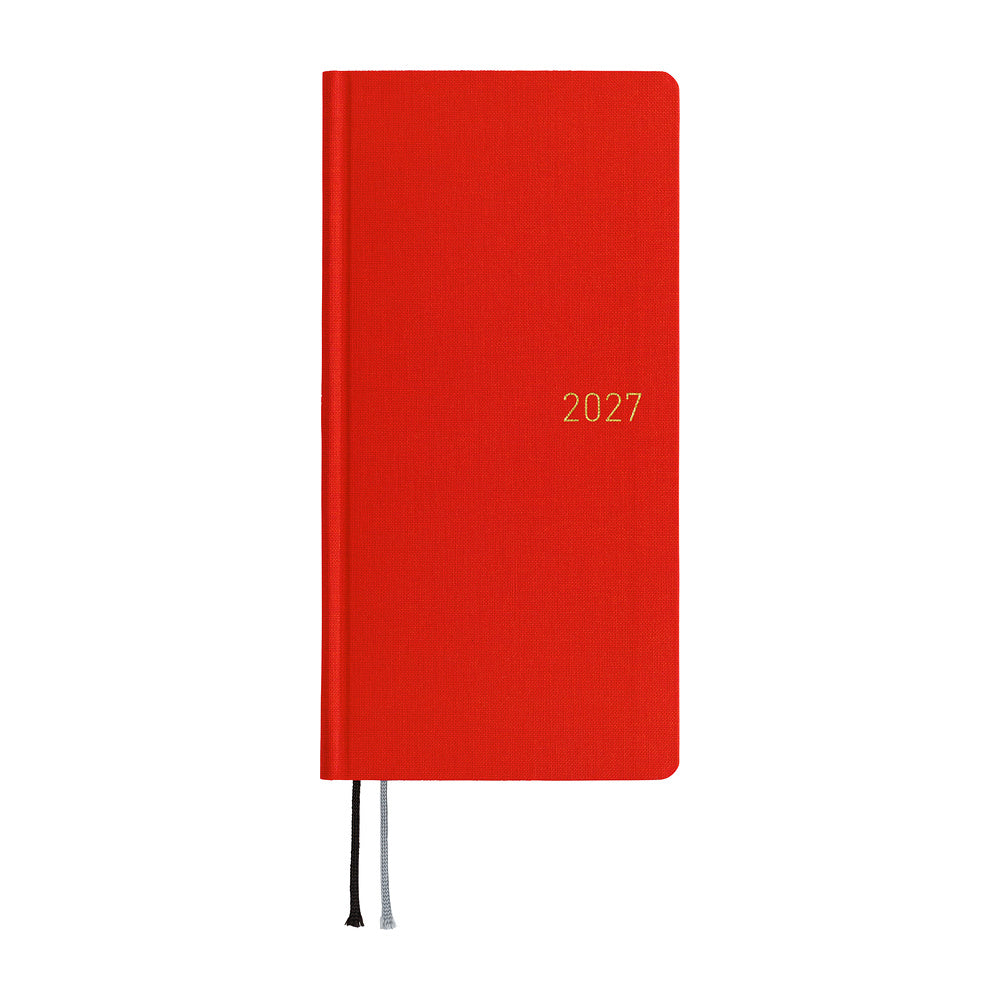 Hobonichi 2027 Weeks - Colors: Poppy Red