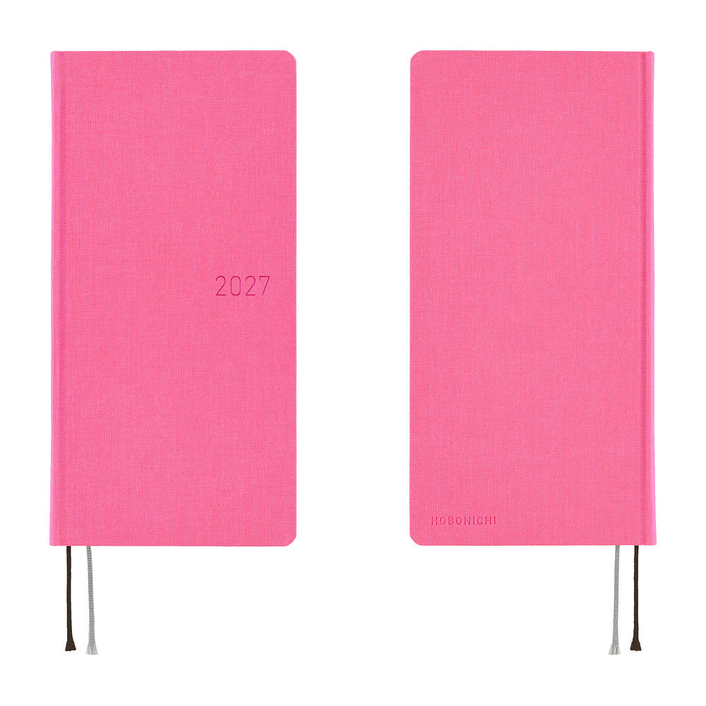 Hobonichi 2027 Weeks - Colors: Pink Sapphire
