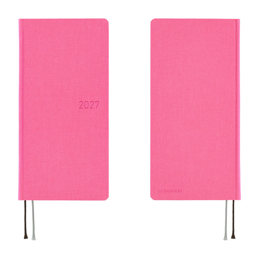 Hobonichi 2027 Weeks - Colors: Pink Sapphire