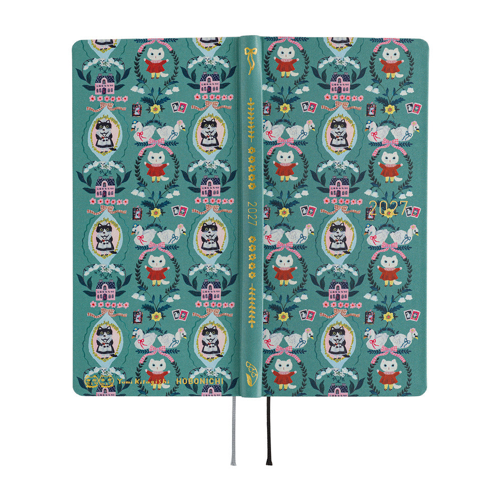 Hobonichi 2027 Weeks - Yumi Kitagishi: White Cat Wallpaper