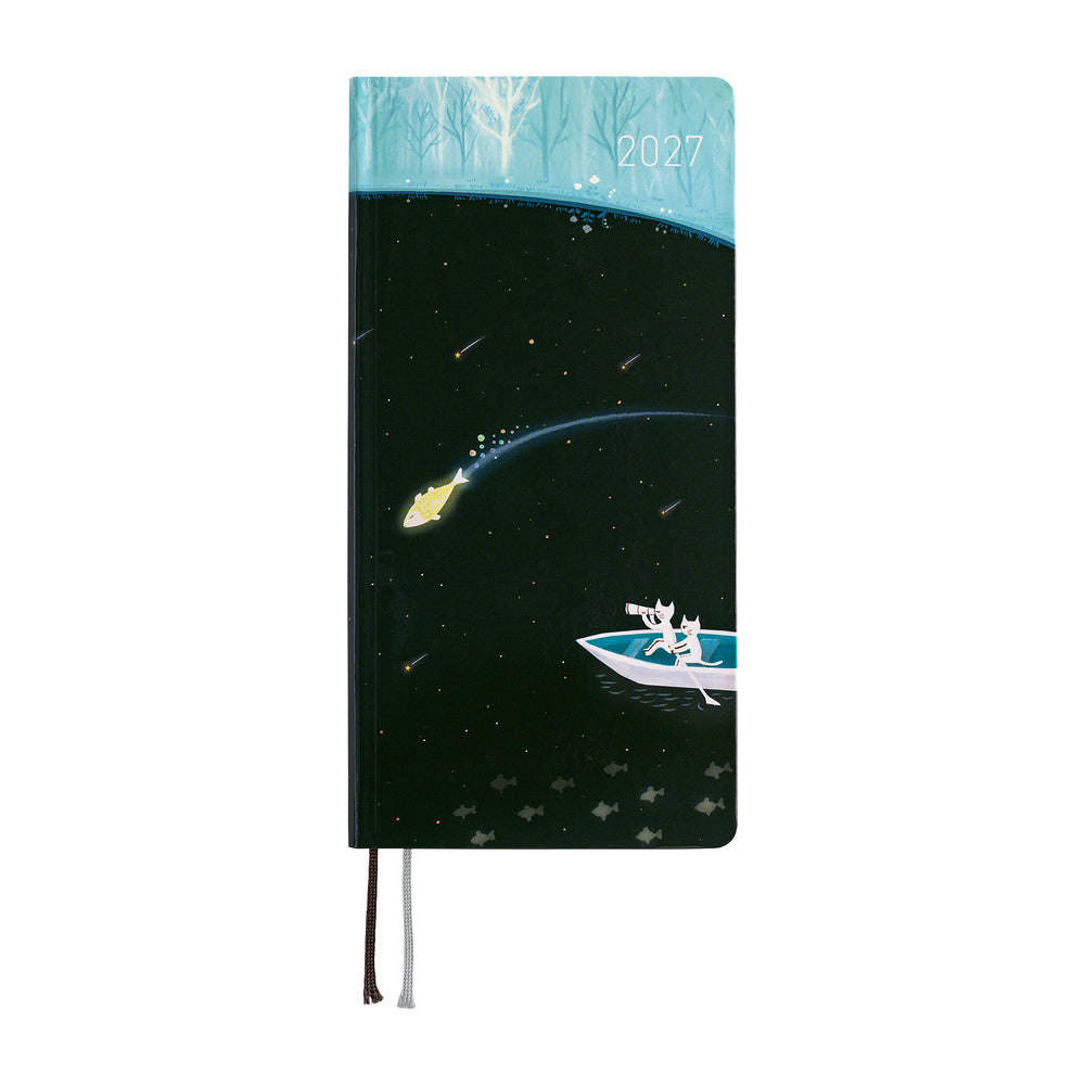 Hobonichi 2027 Weeks - Hiroko Kubota: Meteor Shower in the Light Blue Forest