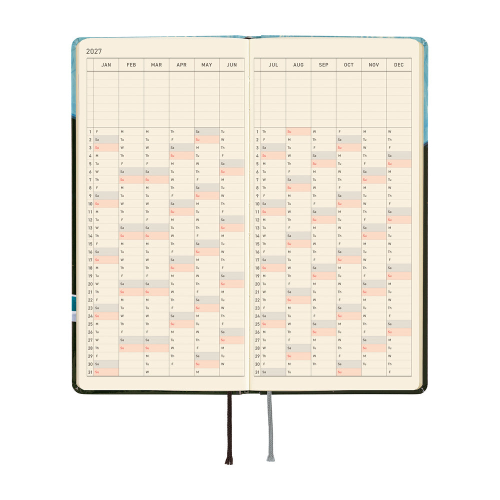 Hobonichi 2027 Weeks - Hiroko Kubota: Meteor Shower in the Light Blue Forest