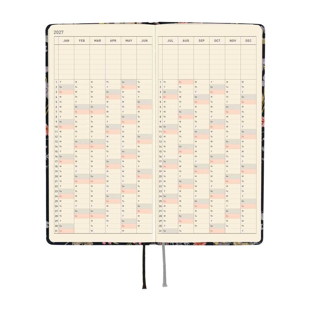 Hobonichi 2027 Weeks - Liberty Fabrics: Floral Remedy