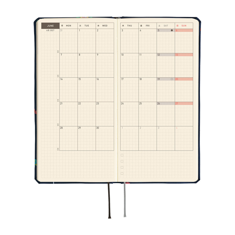 Hobonichi 2027 Weeks MEGA - Bow & Tie: Candy Dream