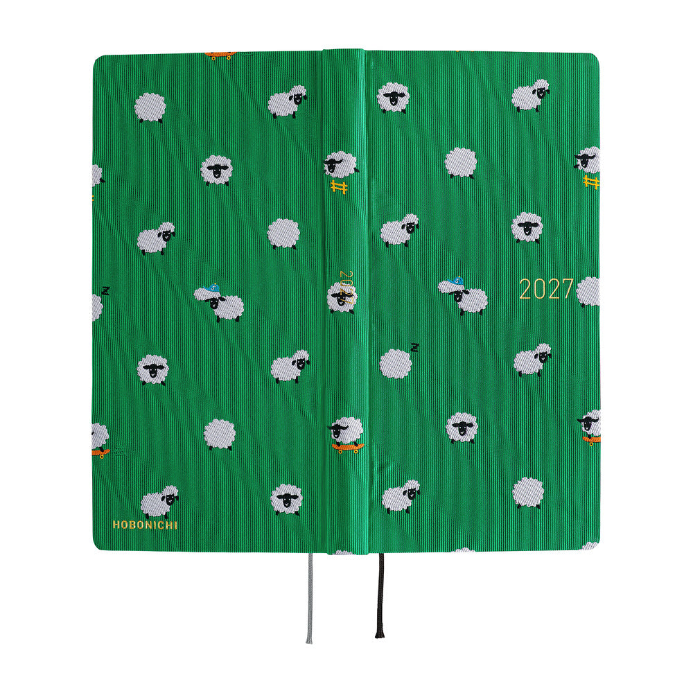 Hobonichi 2027 Weeks MEGA - Bow & Tie: Sheep Sheep Sheep