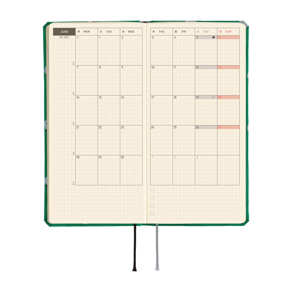 Hobonichi 2027 Weeks MEGA - Bow & Tie: Sheep Sheep Sheep