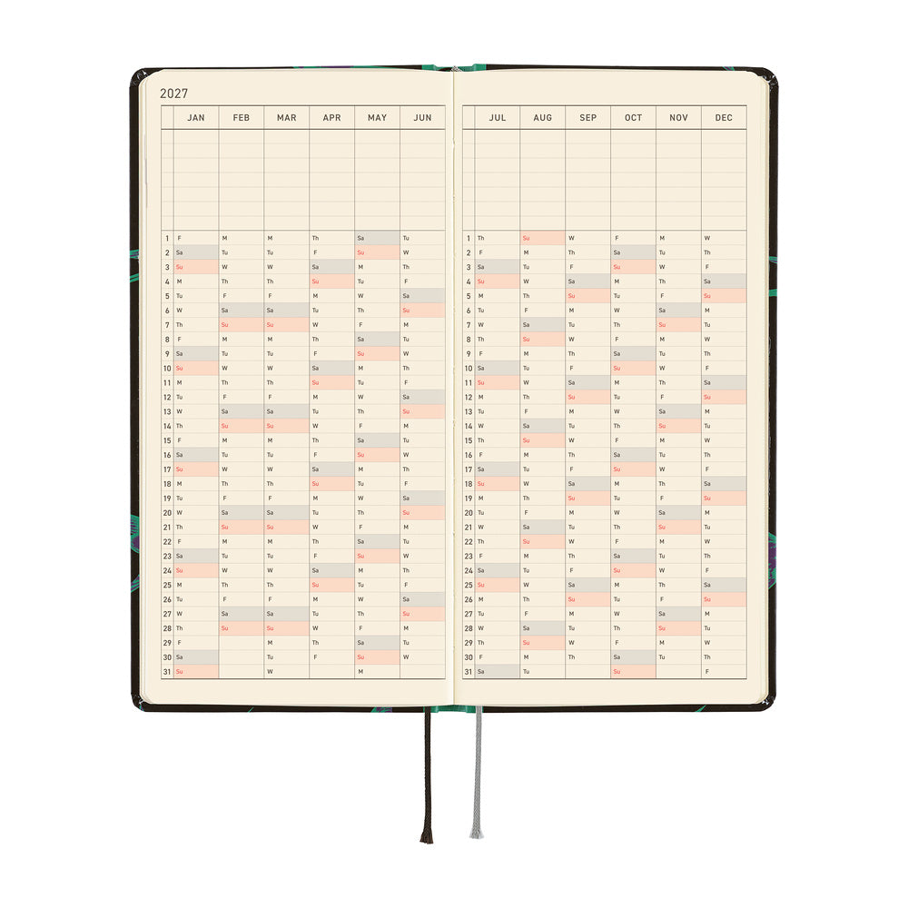 Hobonichi 2027 Weeks - Natal Design: Lucky Swallow