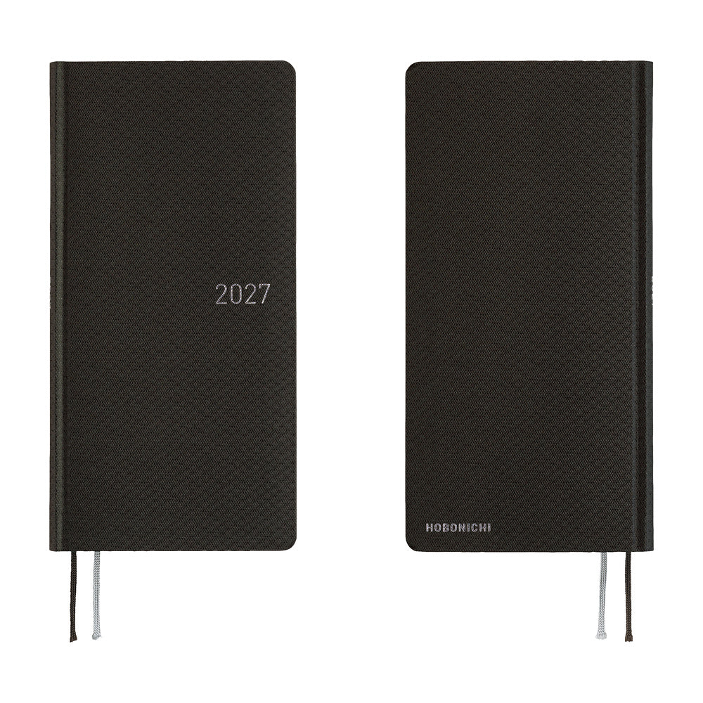 Hobonichi 2027 Weeks - Paper Series: Black Argyle
