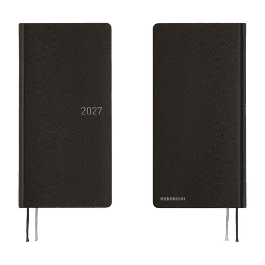Hobonichi 2027 Weeks - Paper Series: Black Argyle