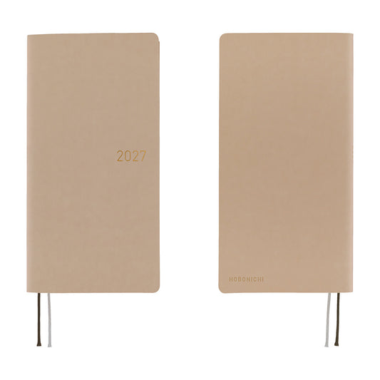 Hobonichi 2027 Weeks - Smooth: Cafe au Lait