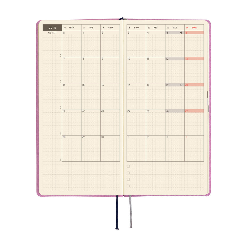 Hobonichi 2027 Weeks - Smooth: Lavender Milk