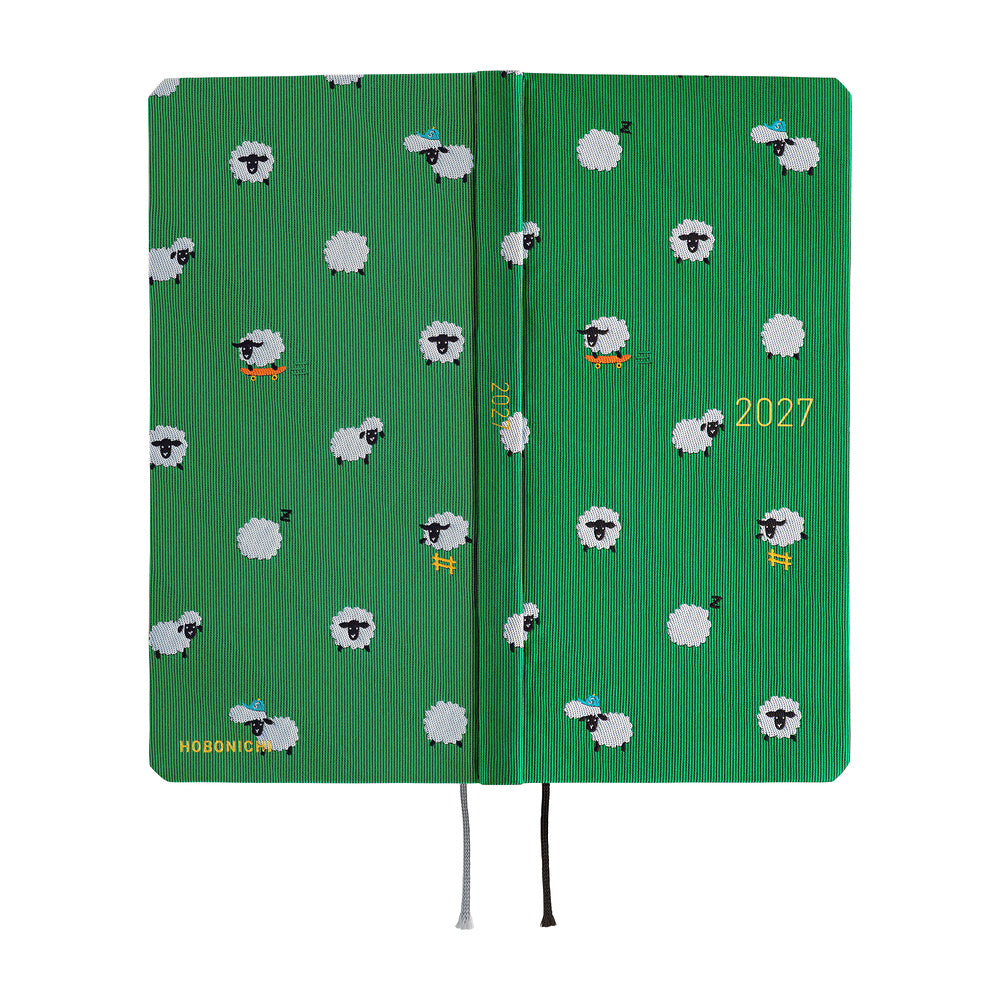 Hobonichi 2027 Weeks - Bow & Tie: Sheep Sheep Sheep