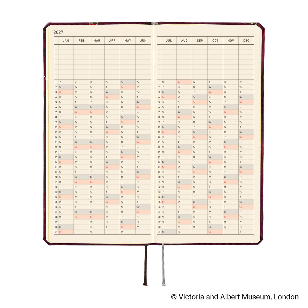 Hobonichi 2027 Weeks - V&A Series: Welcome to the V&A