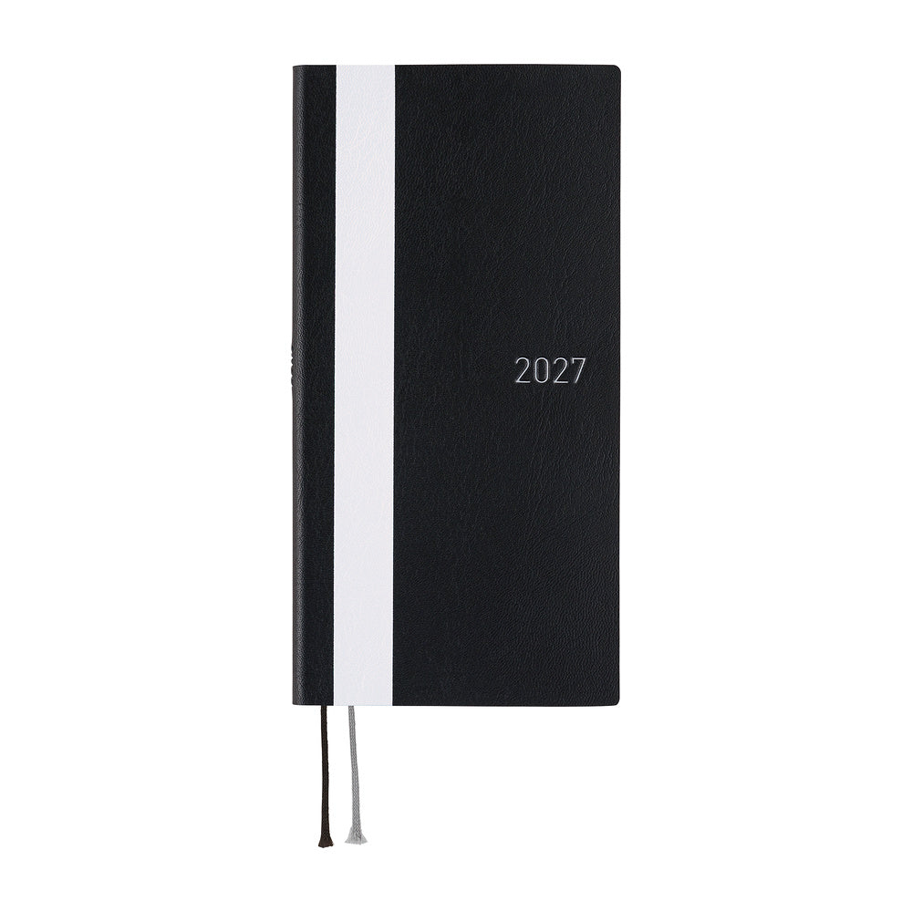 Hobonichi 2027 Weeks - White Line: Black