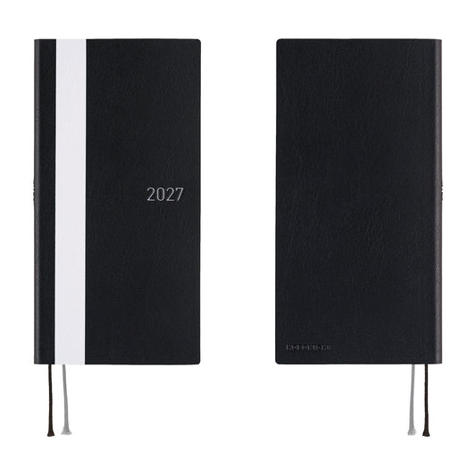 Hobonichi 2027 Weeks - White Line: Black