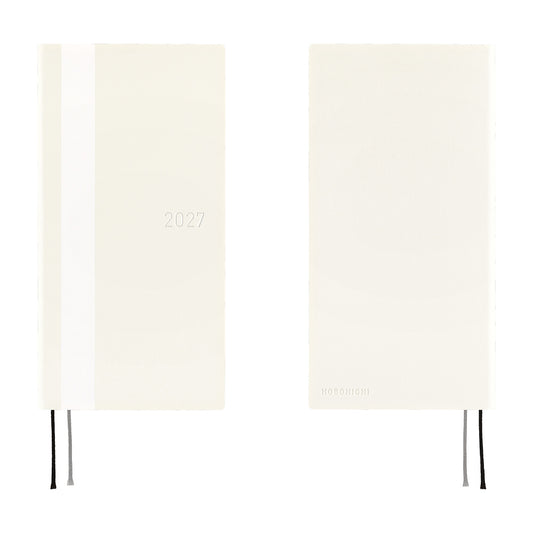 Hobonichi 2027 Weeks - White Line: Ivory