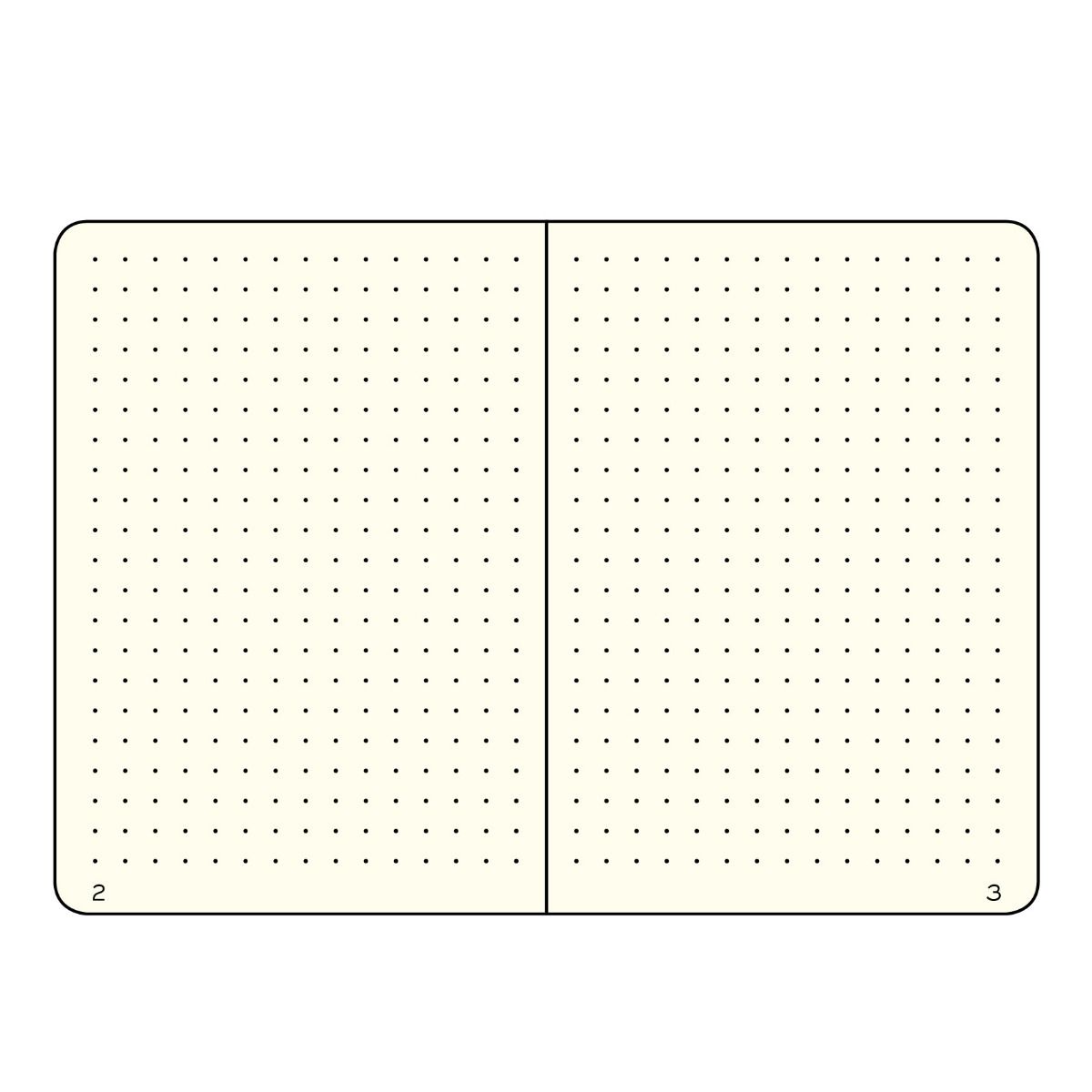 Leuchtturm1917 Paperback B6+ Hardcover Dotted Notebook (219 Numbered Pages) - Black