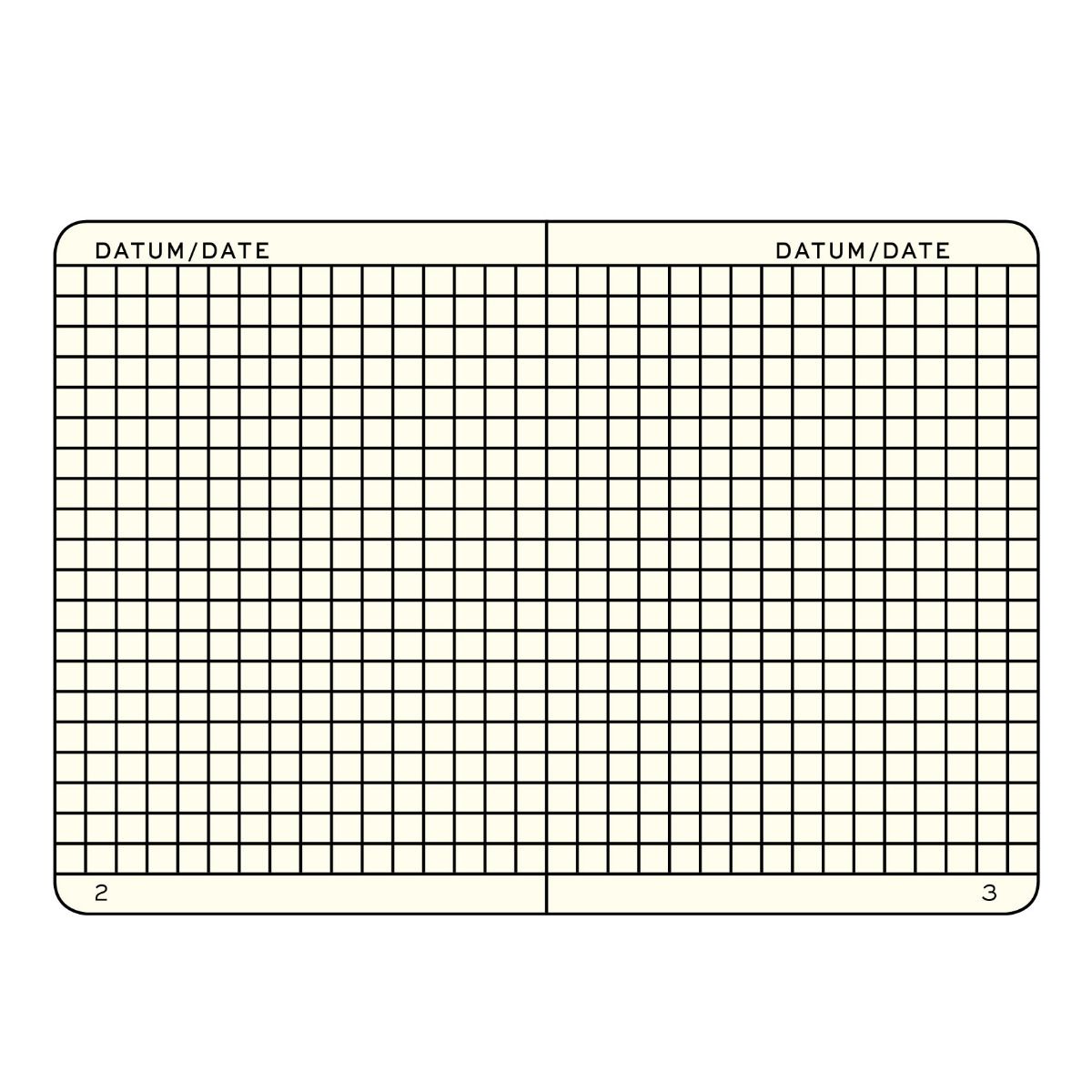 Leuchtturm1917 Paperback B6+ Hardcover Squared Notebook - Black